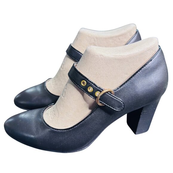 Sofft Petra Mary Jane Pumps Leather Black Heels Comfortable W 7 NIB MSRP $119.95 - Picture 4 of 8